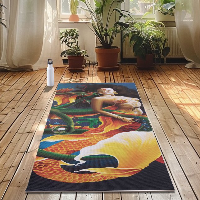 Mesmerizing Koi Mermaid Water Dragon Fantasy Yoga Mat (Creator Uploaded)