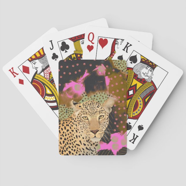 Mesmerizing Leopard Poker Cards (Back)