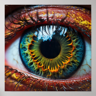 Mesmerizing Macro Photo of Alien Eye Poster - Uniq