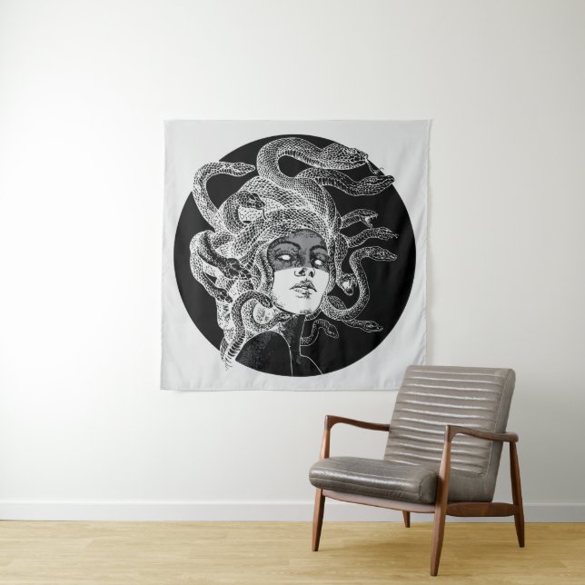 Mesmerizing Medusa Art Tapestry (In Situ)