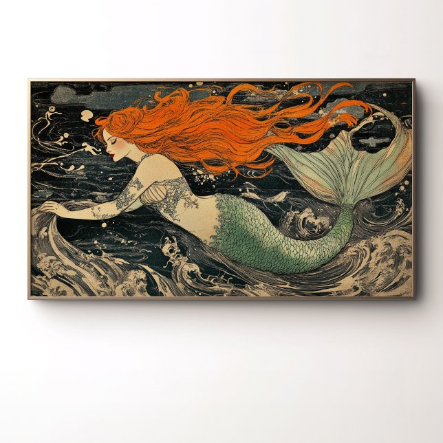 Mesmerizing Mermaid Illustration Poster (Creator Uploaded)