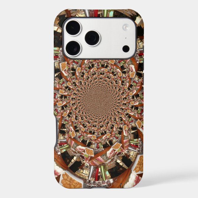 Mesmerizing Mosaic of Sushi | Earthy Brown & Coppe Case-Mate iPhone Case (Back)
