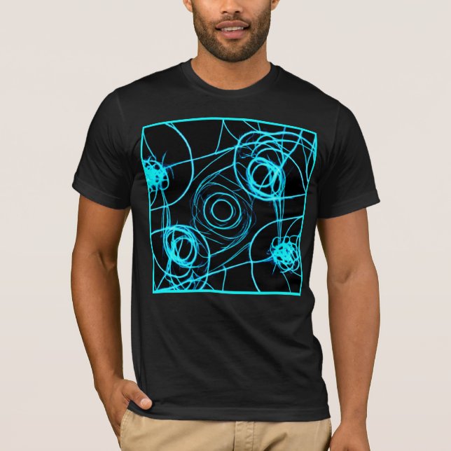 Mesmerizing Neon Patterns Art T-Shirt (Front)