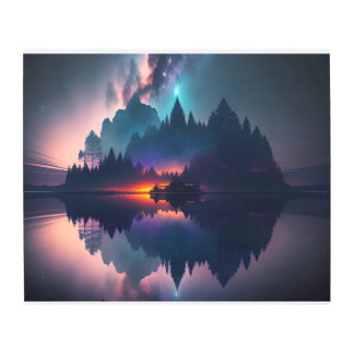 Mesmerizing Night Sky Painting Metal Print