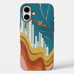 Mesmerizing Organic Shapes Artwork  iPhone 16 Plus Case