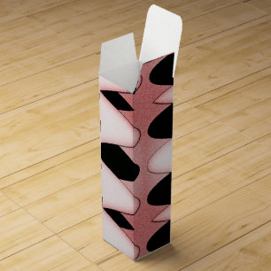Mesmerizing Oriental Pink Waves Wine Box