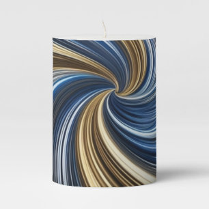 Mesmerizing Swirl Pillar Candle