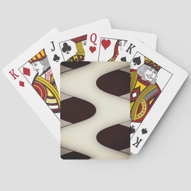 Mesmerizing Waves Create Modern Design Poker Cards (Back)