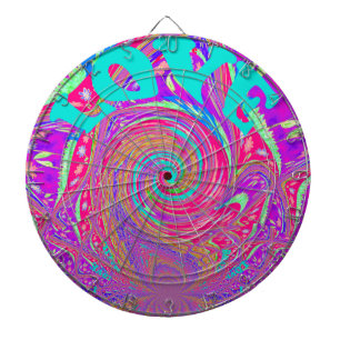 Mesmerizing Whirlpool Love Cyan Text art Graphic  Dart Board
