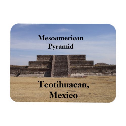 Mesoamerican Pyramid Teotihuacan Mexico Magnet