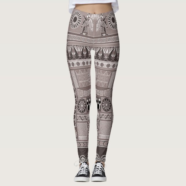 Mesopotamian Art Leggings (Front)