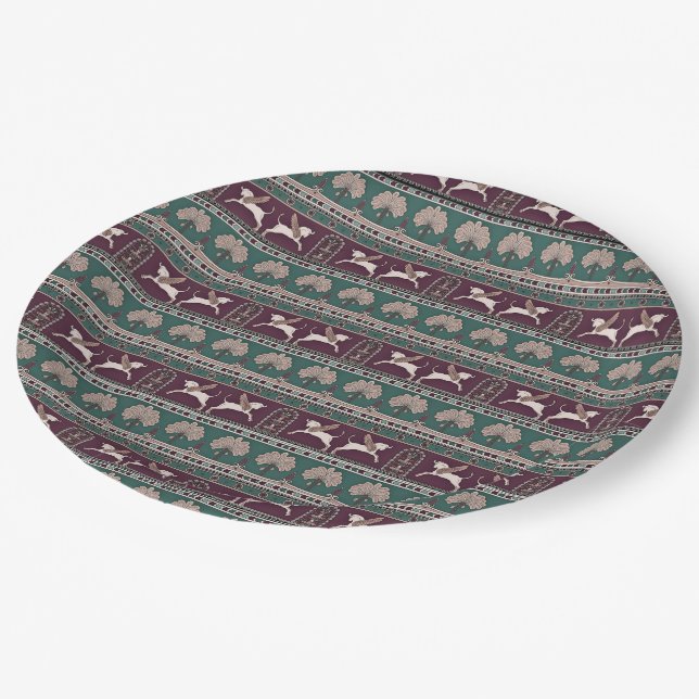 Mesopotamian Art Paper Plates (Angled)