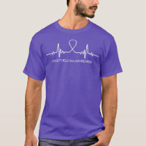 Mesothelioma Awareness Heartbeat In This Family We T-Shirt