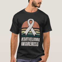 Mesothelioma Awareness Sunset Gift T-Shirt