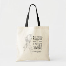 Mesothelioma Support Hope Awareness Tote Bag