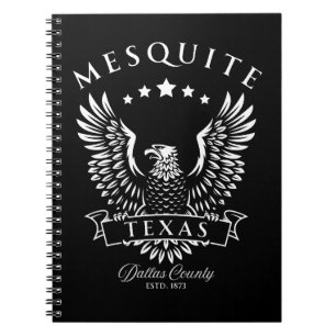 Mesquite Dallas County Texas Vintage Eagle Notebook