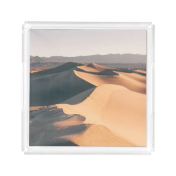Mesquite Sand Dunes In Death Valley Acrylic Tray by usdeserts at Zazzle