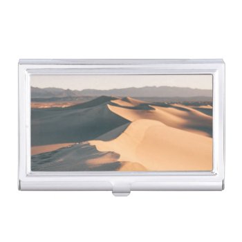 Mesquite Sand Dunes In Death Valley Business Card Holder by usdeserts at Zazzle