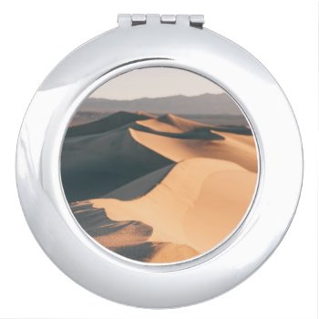 Mesquite Sand Dunes In Death Valley Compact Mirror by usdeserts at Zazzle