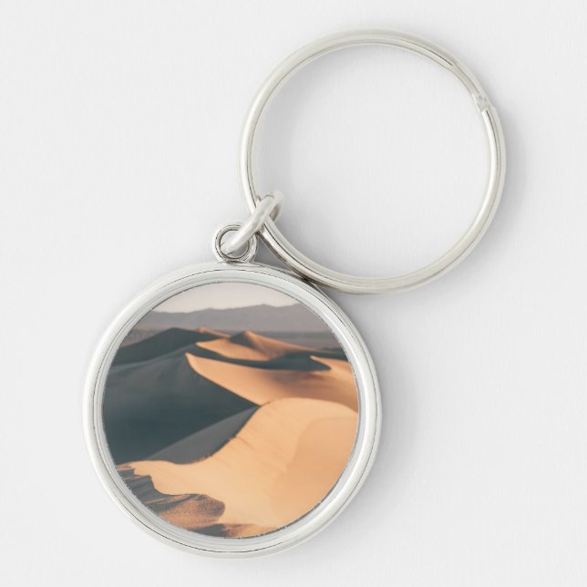 Mesquite Sand Dunes in Death Valley Keychain (Front)