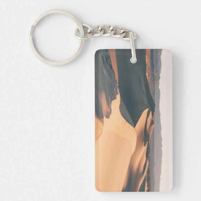 Mesquite Sand Dunes in Death Valley Keychain (Front)