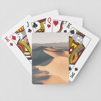Mesquite Sand Dunes In Death Valley Playing Cards by usdeserts at Zazzle