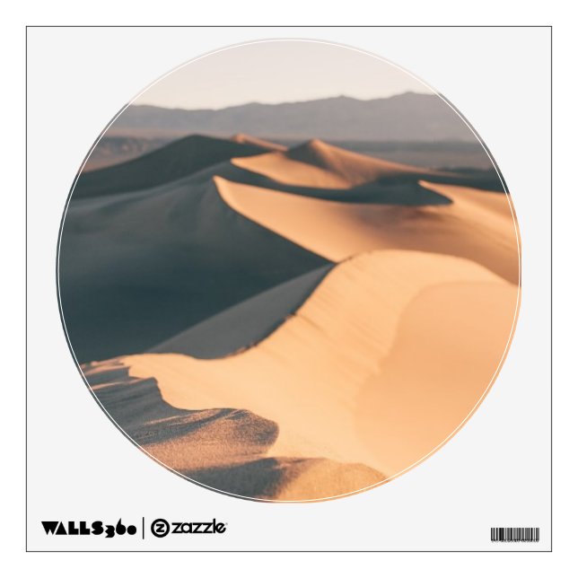 Mesquite Sand Dunes in Death Valley Wall Sticker (Front)