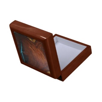 MESQUITE WITH TURQUOISE INLAY IMAGE GIFT BOX | Zazzle