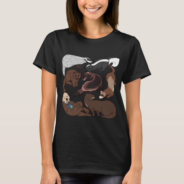 Mess of Mustelids T-Shirt (Front)