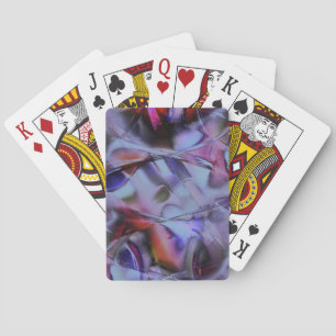 Mess of shapes and curves polished in gothic color poker cards