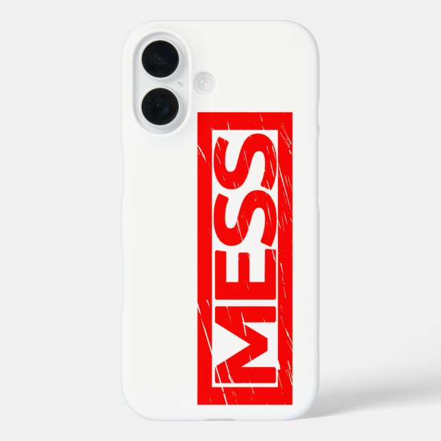 Mess Stamp Case-Mate iPhone Case (Back)