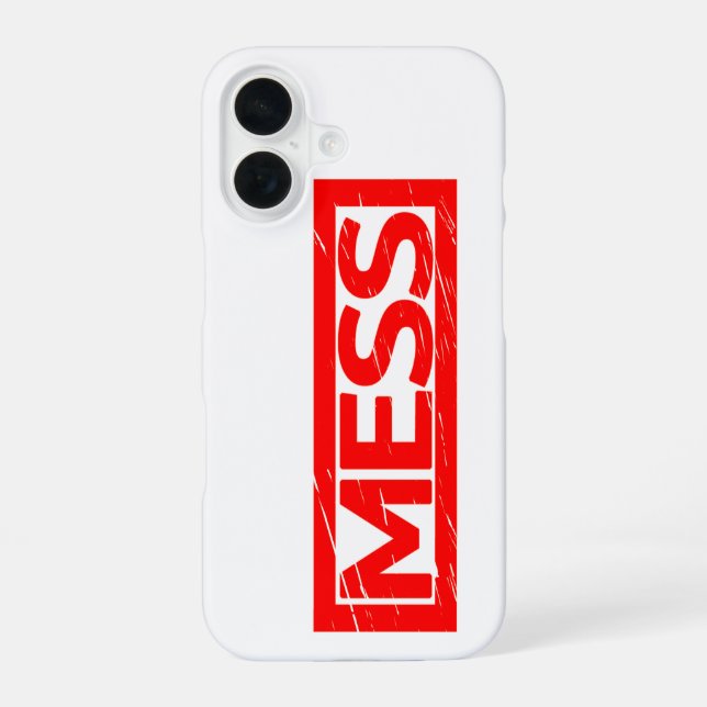 Mess Stamp Iphone Case (Back)