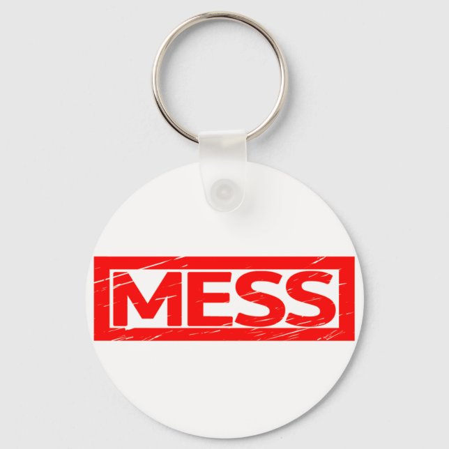 Mess Stamp Keychain (Front)