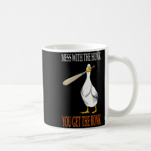 Mess With The Honk Goose Game Gamer Wooden Club Co Coffee Mug