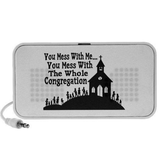 Mess With Whole Congregation Mini Speaker (Front)