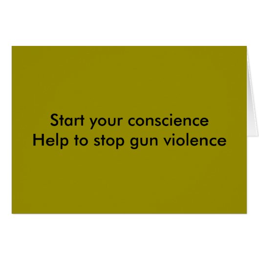 Message against gun violence (Front Horizontal)