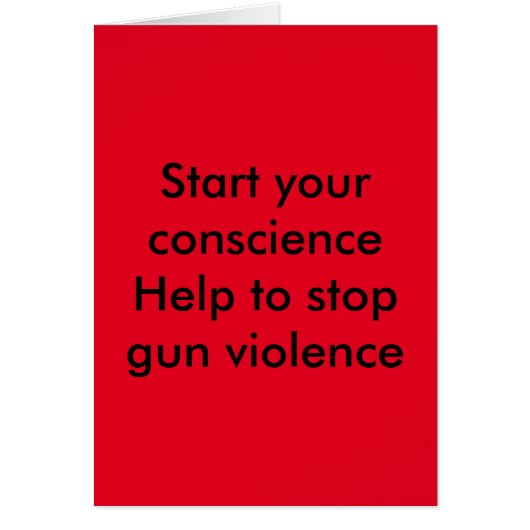 Message against gun violence (Front)
