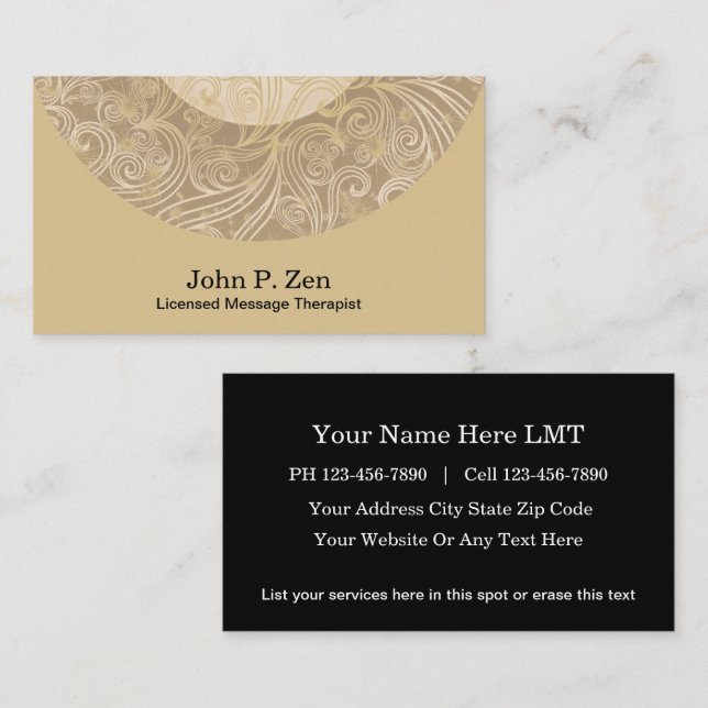 Message Business Cards (Front/Back)