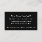 Message Business Cards (Back)
