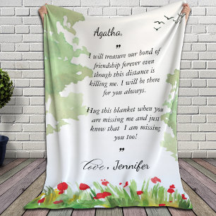 Message for Bestfriend on a Blanket   BlushFloral 