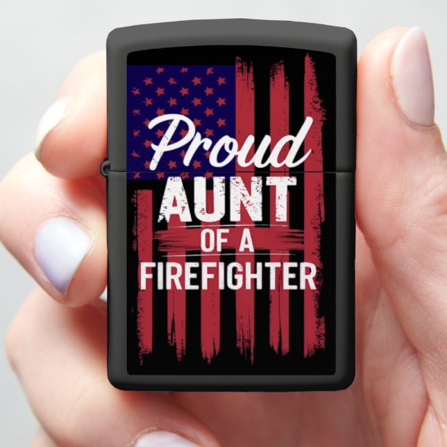 Message for Firefighters' Families Zippo Lighter (In Hand)