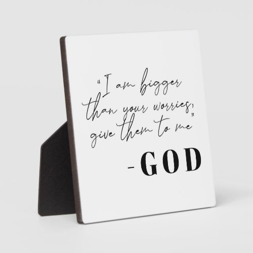 Message from God Christian Sign Plaque