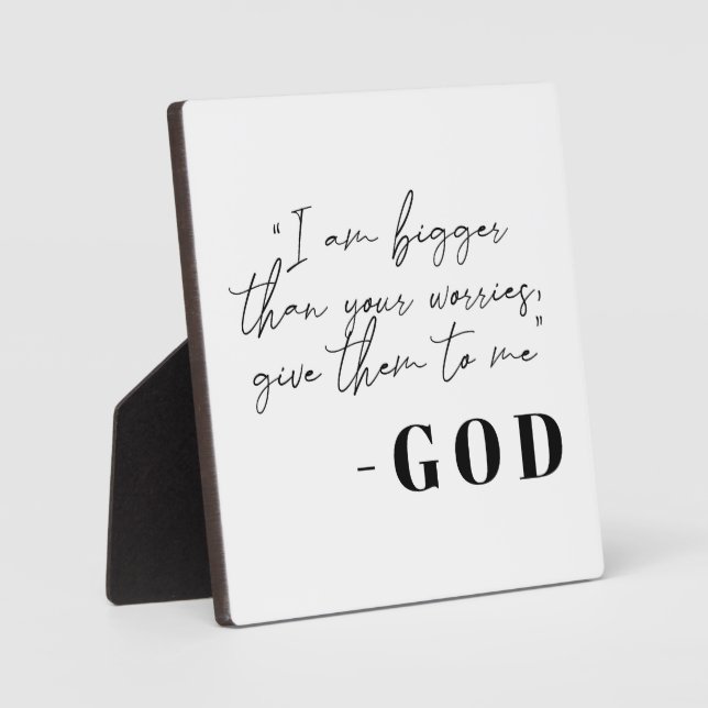 Message from God Christian Sign Plaque (Front)