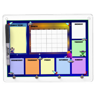Message from Outer Space Dry Erase Board With Keychain Holder