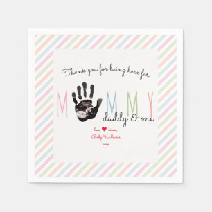 Message from the Bump Ultrasound Cute Baby Shower Napkins