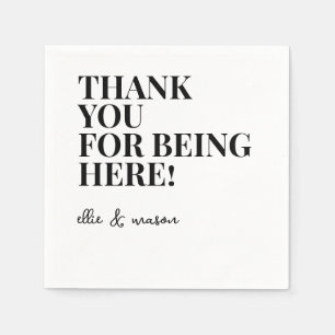 Message from the couple Wedding Engagement Party Napkins