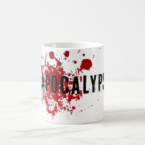 Message Gift Hashtag Spin Zombie Horror Coffee Mug