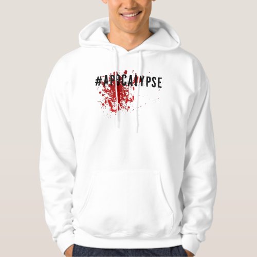Message Gift Hashtag Spin Zombie Horror Hoodie