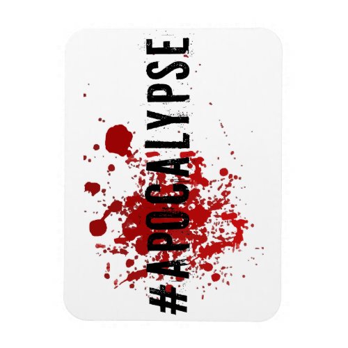 Message Gift Hashtag Spin Zombie Horror Magnet