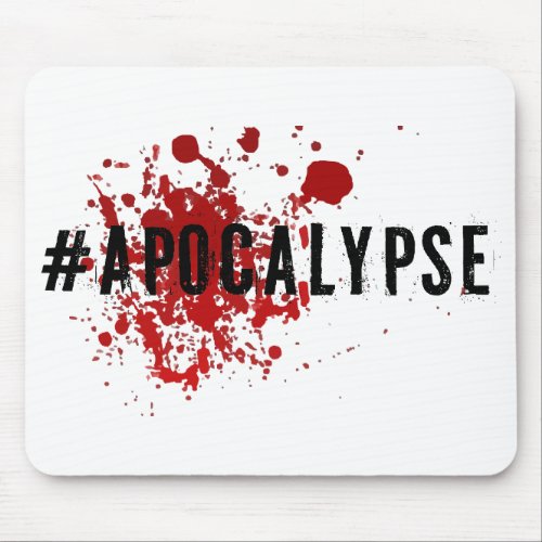 Message Gift Hashtag Spin Zombie Horror Mouse Pad